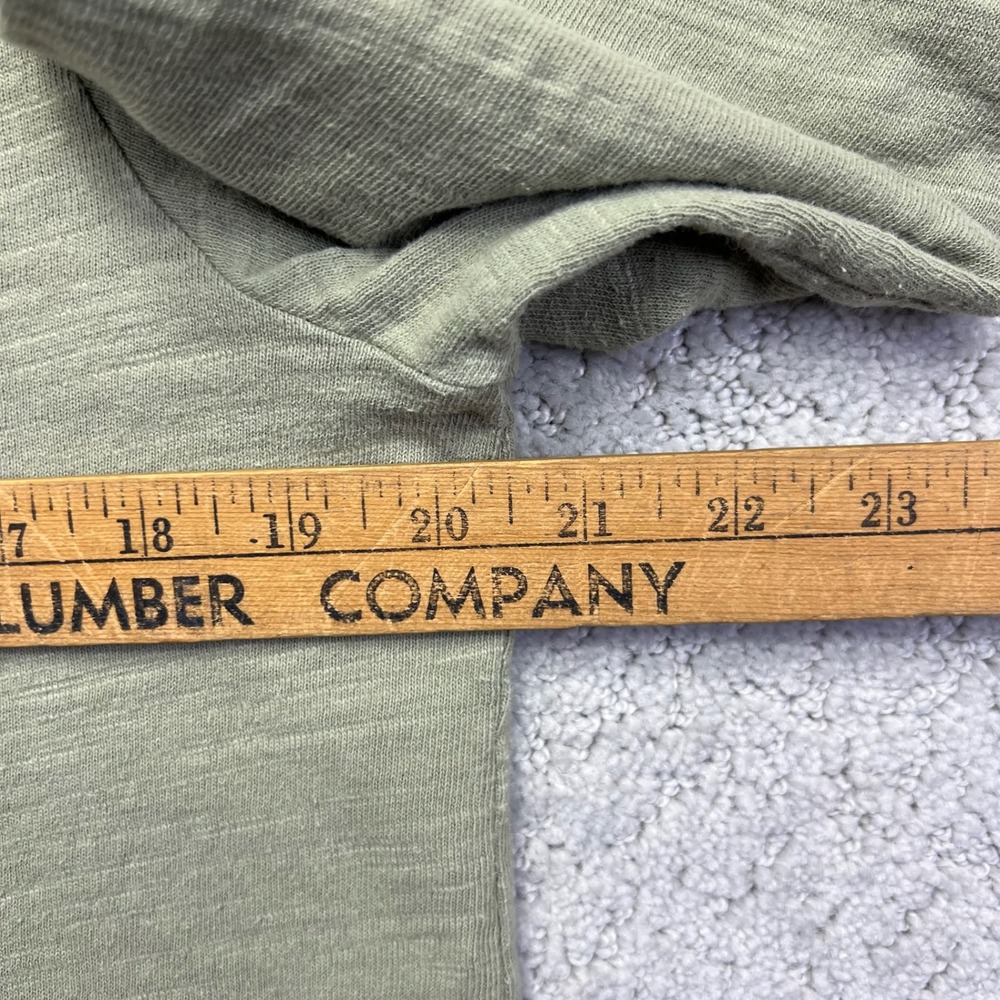 Duluth Trading Co Longsleeve Shirt Womens M Green Split Neck Slow With The Flow - Picture 13 of 15